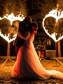 Feuershow zur Hochzeit